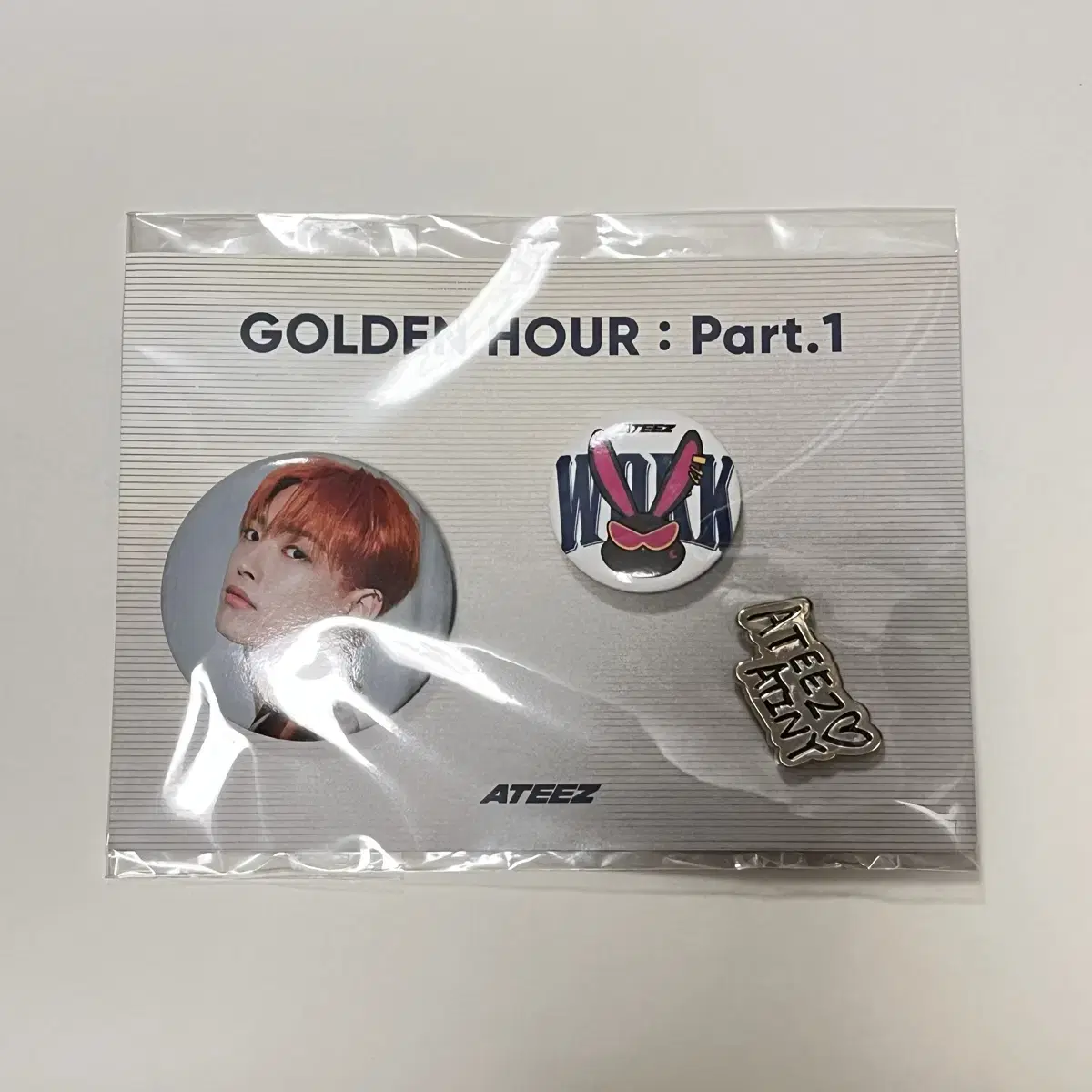 Unsealed ATEEZ ateez hongjoong Photo kard photocard Pin button badge Work Pop up