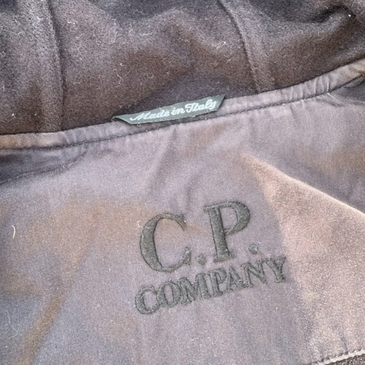 [L~XL] CP Company 후드 롱 울 코트