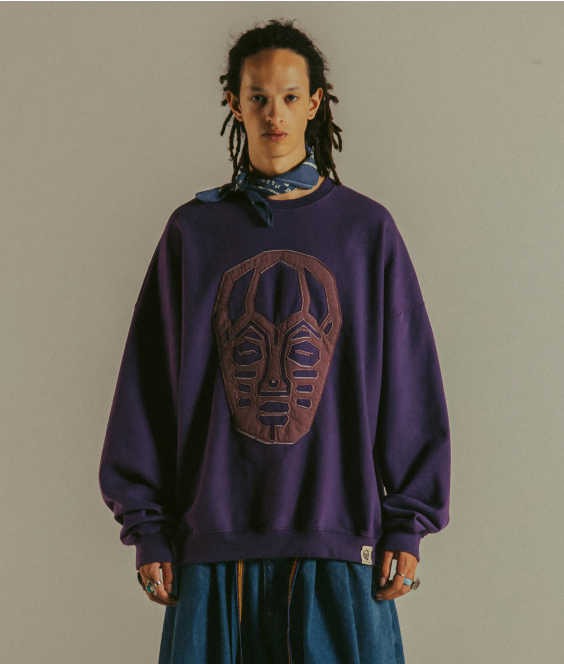 [앵글런 X 에씰미] TRIBAL MASK SWEAT SHIRT