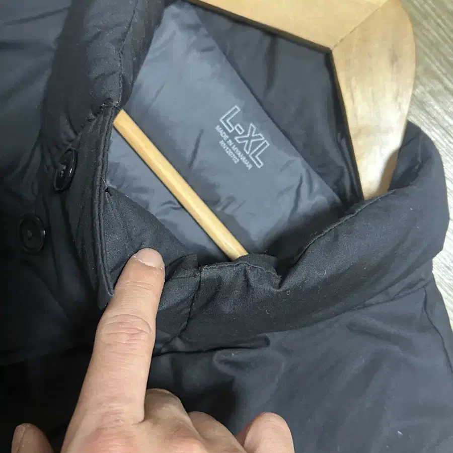 무인양품 패딩조끼 블랙 L-XL