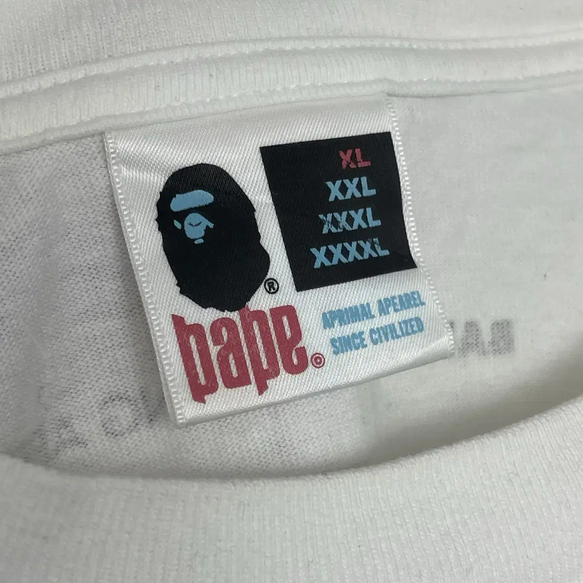 베이프 bape 로고 반팔 티셔츠