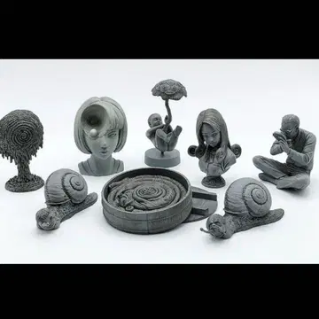 이토 준지 우즈마키 저주의 미니 박스 피규어 전종 세트 미개봉 새상품