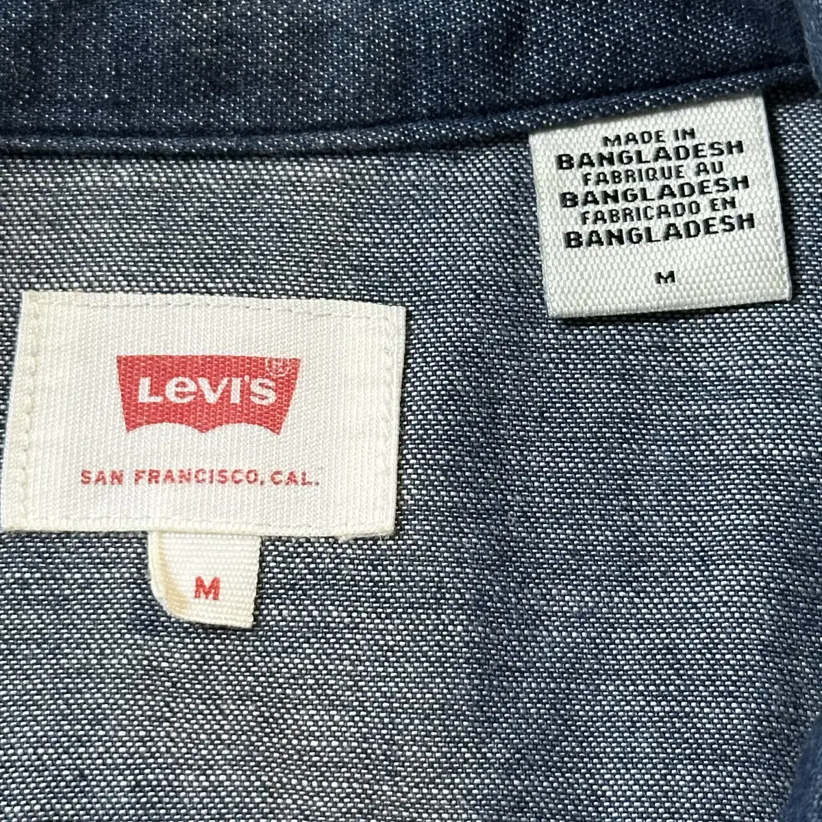 [M] 리바이스 LEVI'S 웨스턴 투포켓 데님 셔츠 진청