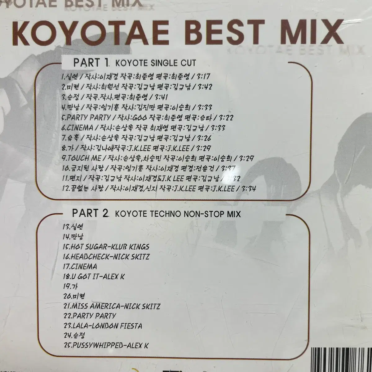 [중고음반/CD] 코요태 Koyotae 베스트믹스 BEST