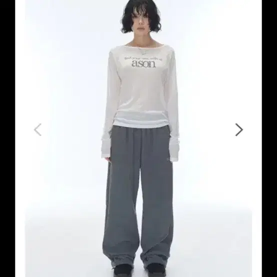 애즈온 MILO TERRY JOGGER PANTS 차콜