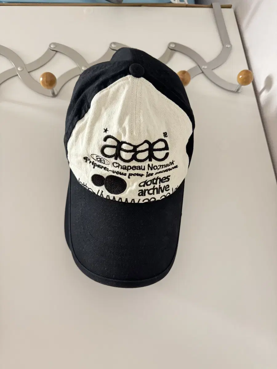 aeae 모자 WEB LOGO TWO TONE BALL CAP