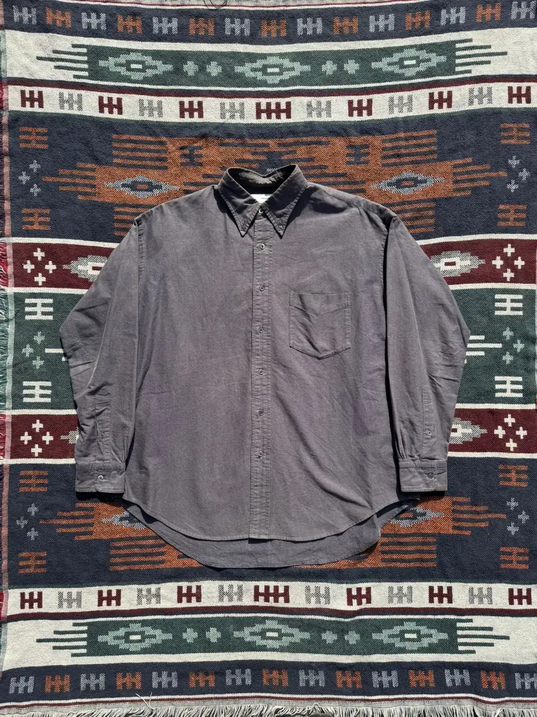 그라프페이퍼 OXFORD L/S B.D BOX SHIRT (2)