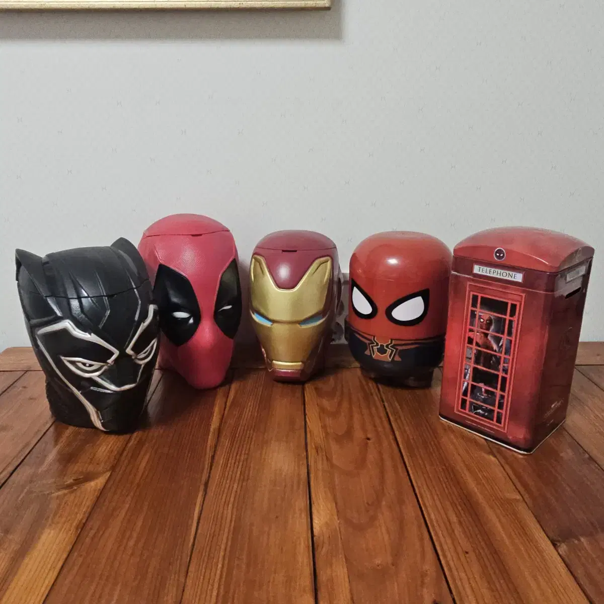 Marvel Popcorn Bucket Goods bulk (Black Panther, Iron Man, Spider-Man, Deadpool)