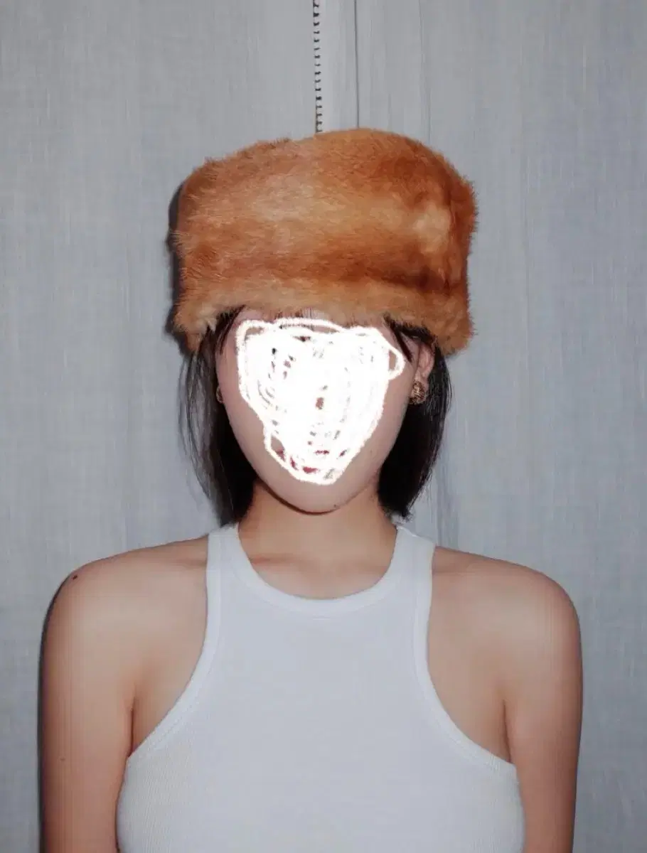 vintage fur cap