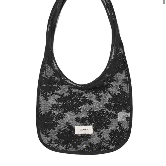 글로니 FLORAL LACE BAG (BLACK)