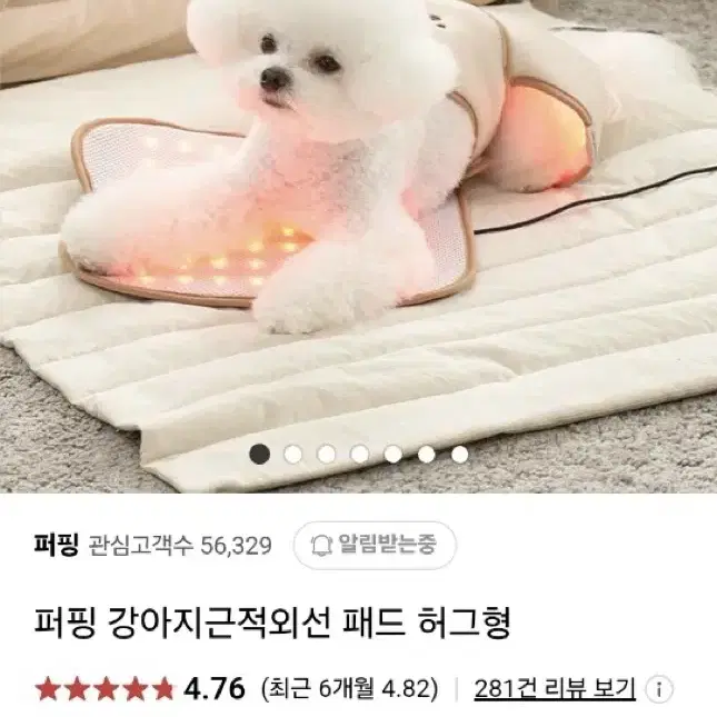 퍼핑 강아지 근적외선 패드 허드형 팝니다