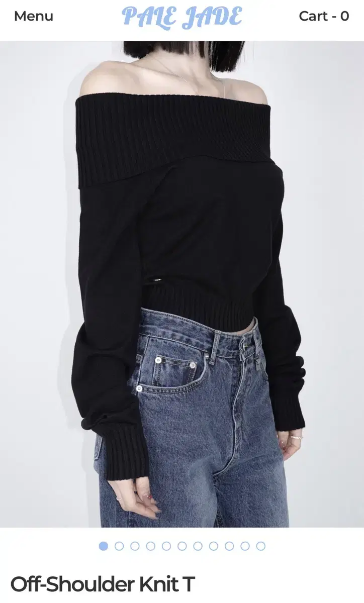 페일제이드 Off-Shoulder Knit T