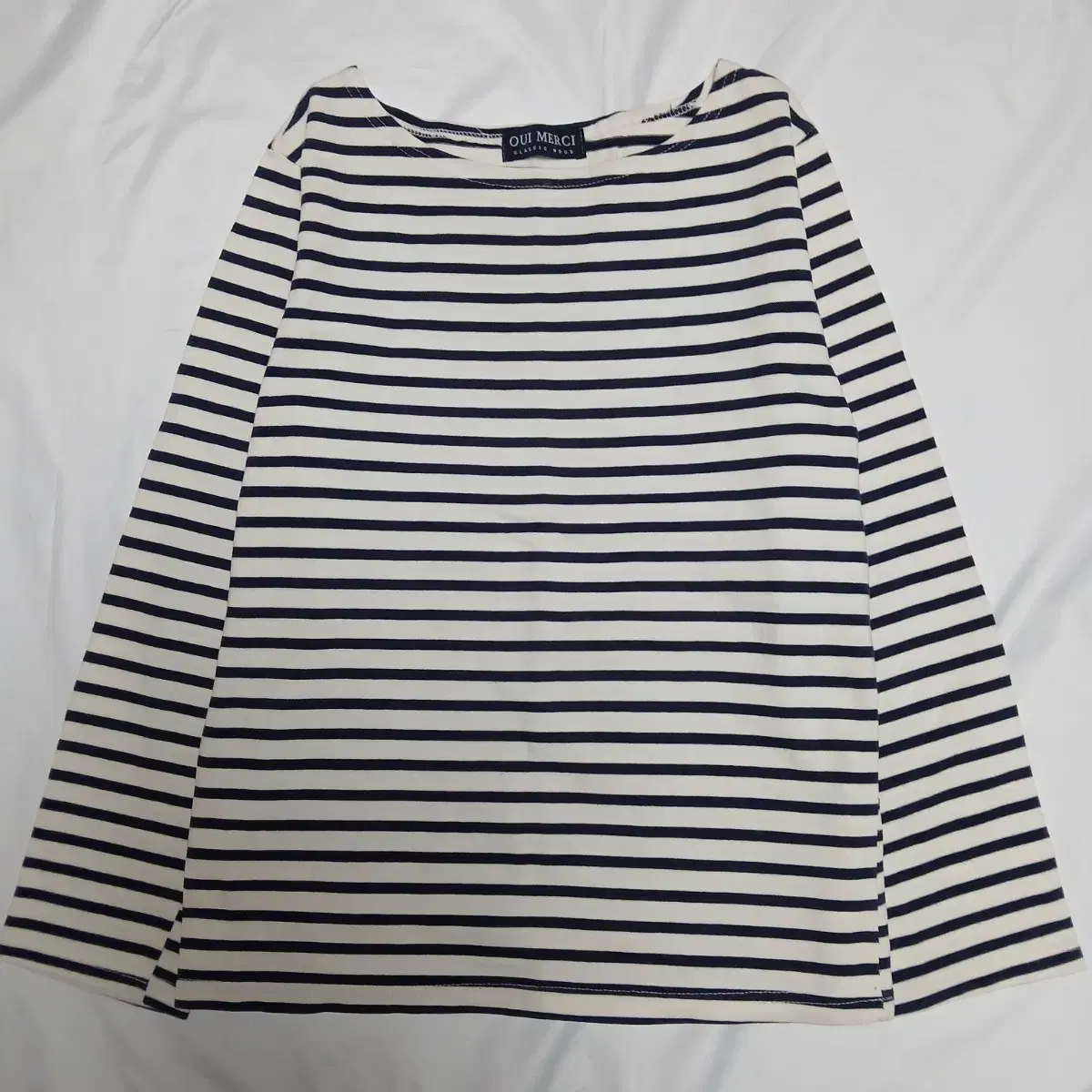 Women's Striped Round Long-Sleeved T-Shirt (90)