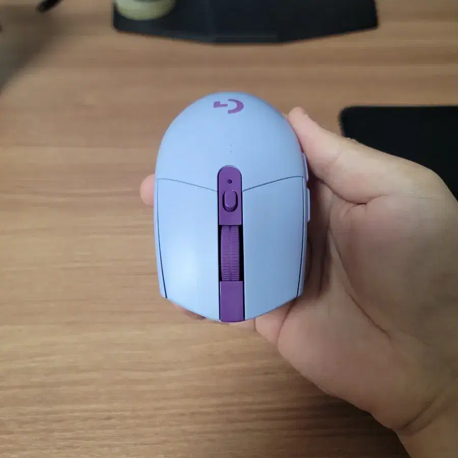 로지텍 G304 연보라 저소음개조 마우스