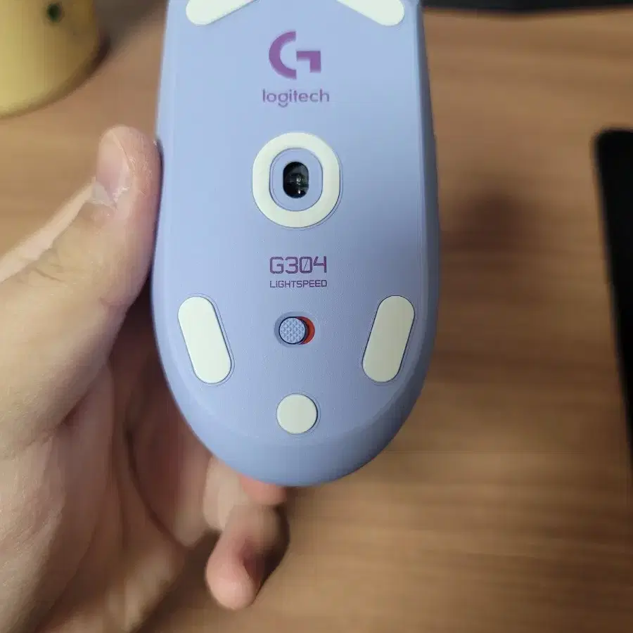 로지텍 G304 연보라 저소음개조 마우스