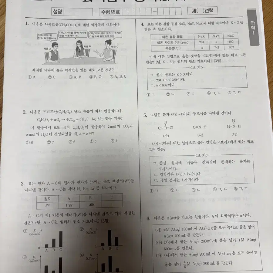 2025 신지호T 화학1 실모