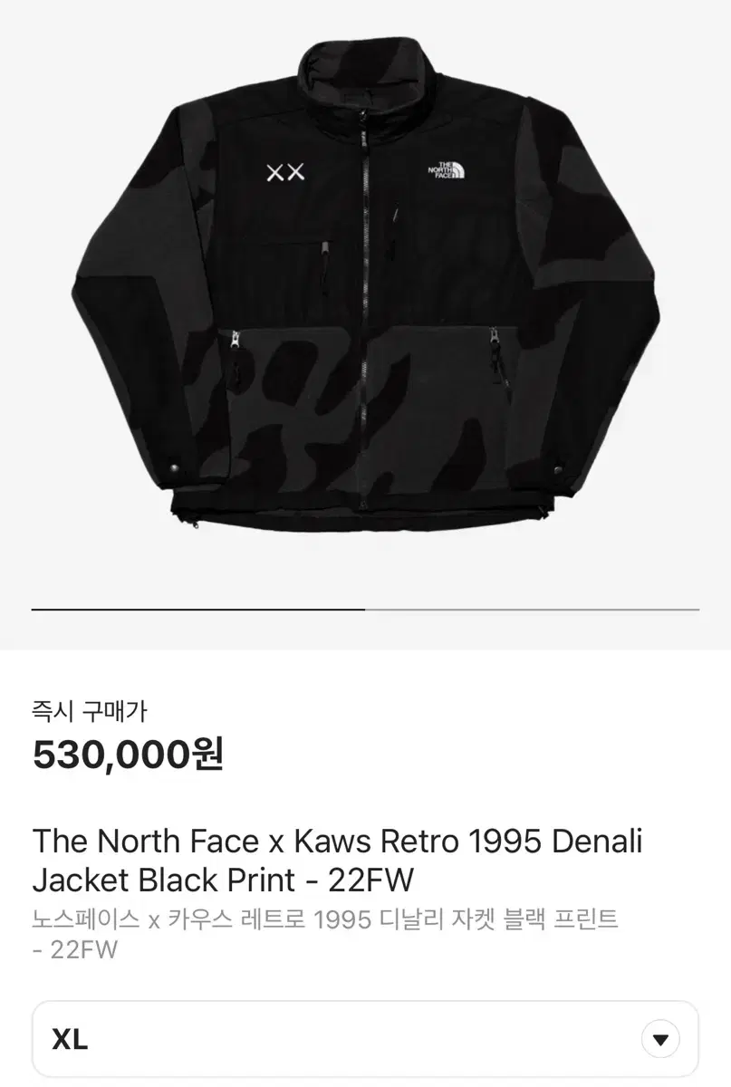 The North Face x Kaws x Denali Fleece XL