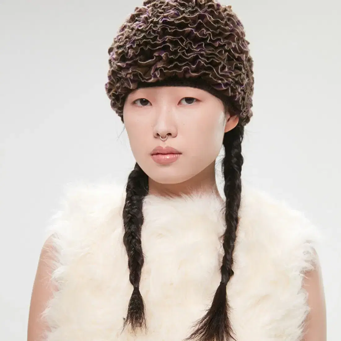 고로고라 mushroom beanie (brown)