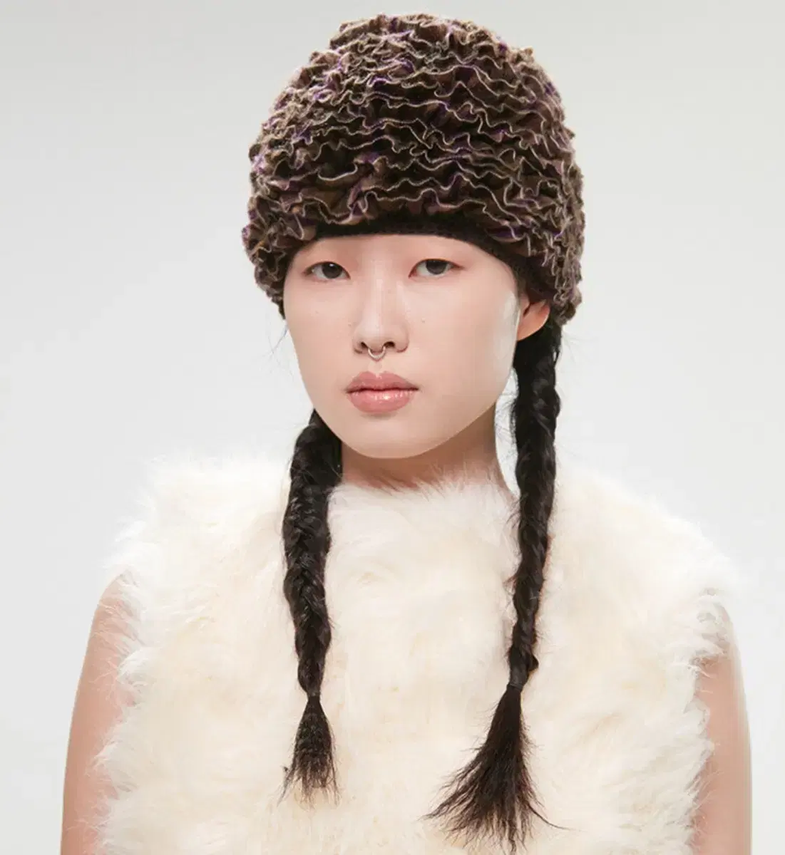 고로고라 mushroom beanie (brown)