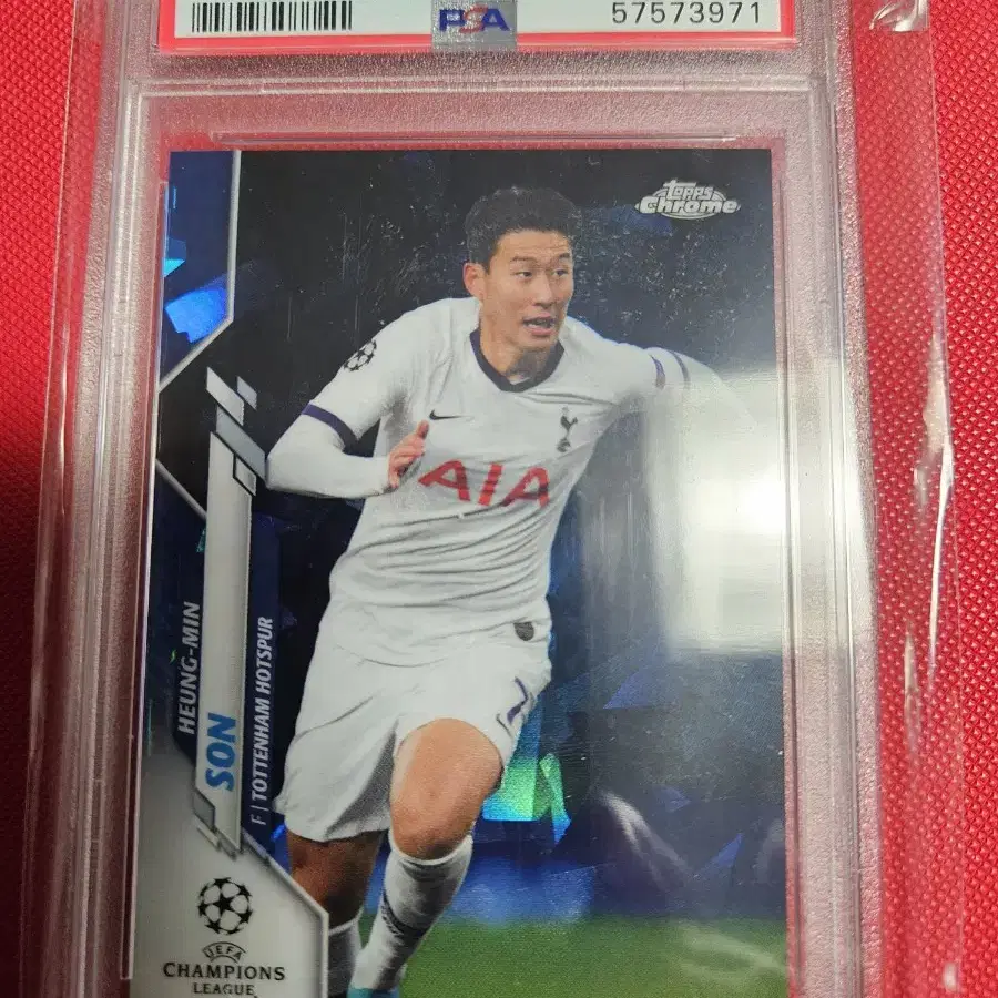 축구)손흥민 2019 Topps Sapphire PSA 9등급 카드