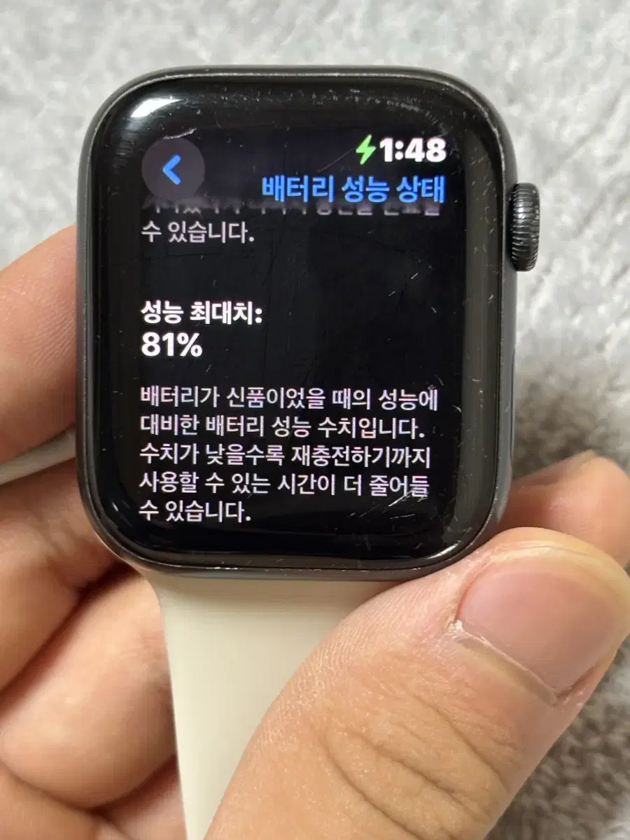 애플워치 se1 나이키 스페이스 그레이 44mm