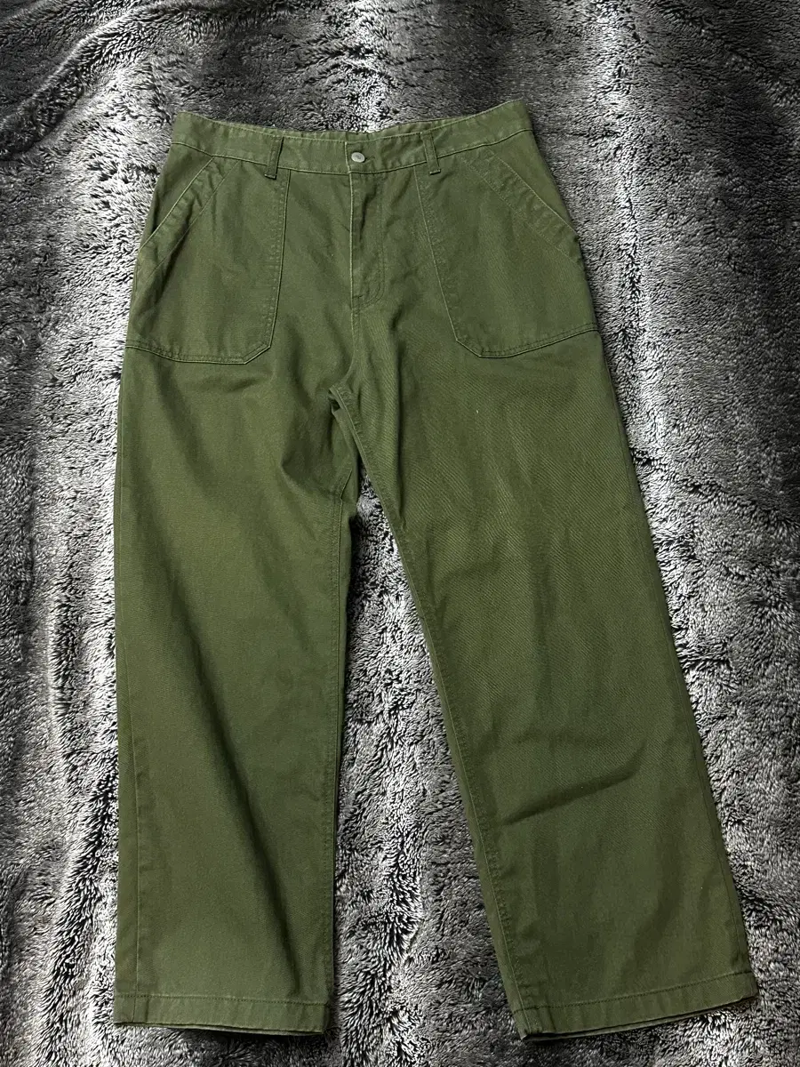 유니폼 브릿지 cotton fatigue pants wide fit