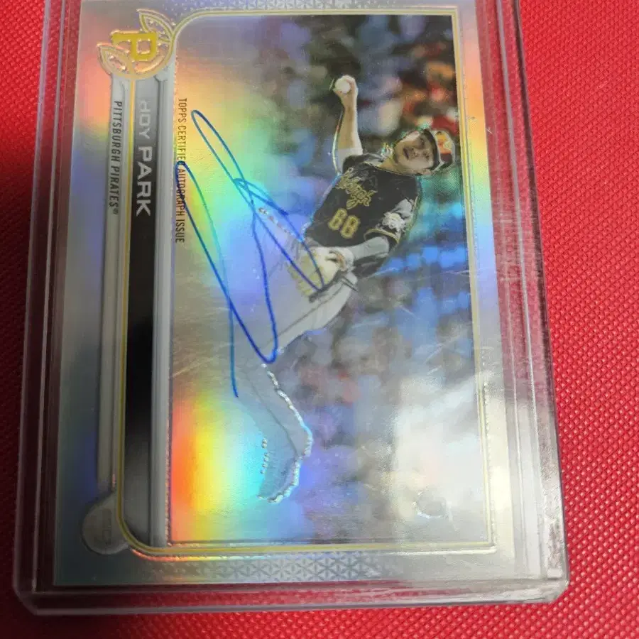 박효준 Topps Chrome 리플렉터 오토 루키 카드