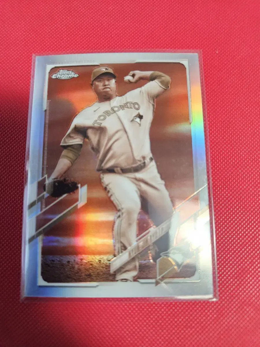 류현진 2021 Topps Chrome 세피아 리플렉터 카드