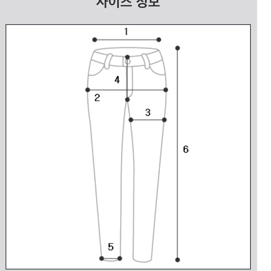 데님 청바지 (중청)