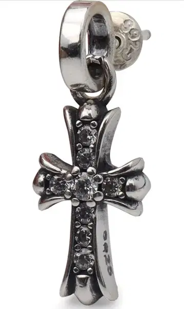 22K GP 실버 925 크로스 귀걸이 금 크로스 귀걸이 드롭 22k