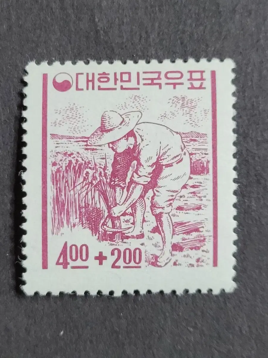 1965년 어린이돕기운동 '농부' 우표