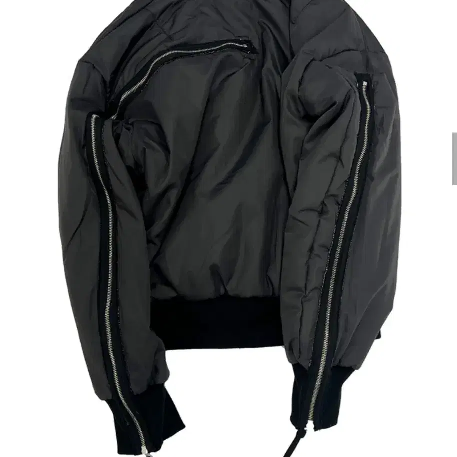 MULTI ZIPPER BOMBER JACKET [BLACK]