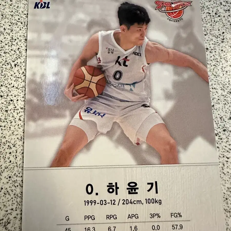 하윤기(수원kt) 홀로 kbl 카드