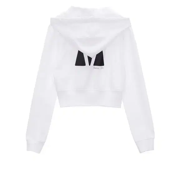 마뗑킴[MATIN SYMBOL CROP HOODY -  WHITE]