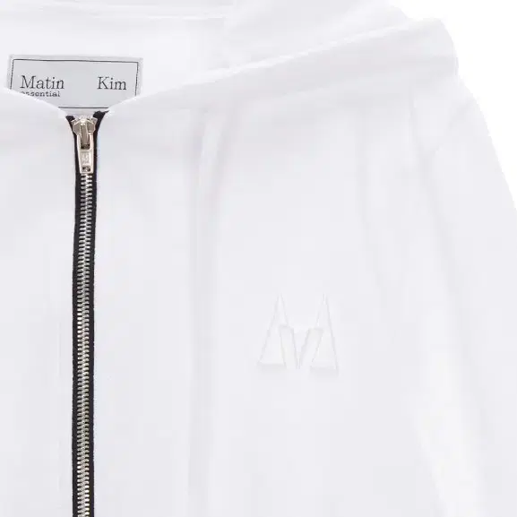 마뗑킴[MATIN SYMBOL CROP HOODY -  WHITE]