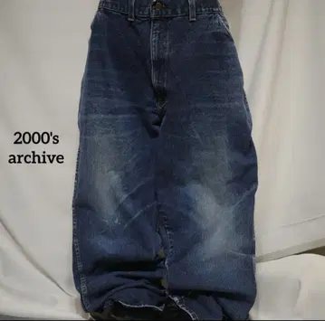 2000년대 아카이브 다크 블루 데님 블루 데님
