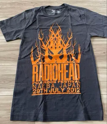 라디오헤드 2012년 후지록 한정판 티셔츠 S사이즈