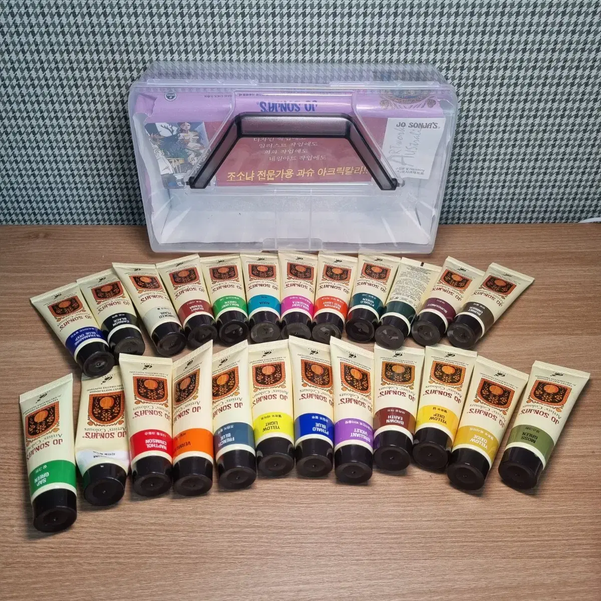 Jo Sonya Professional Acrylic Paint 24-Color Set (unused mixture)