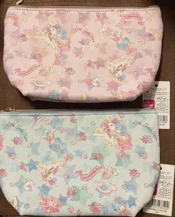 리틀 트윈 스타즈 45주년 기념 사다리꼴 파우치 키키라라 SQ