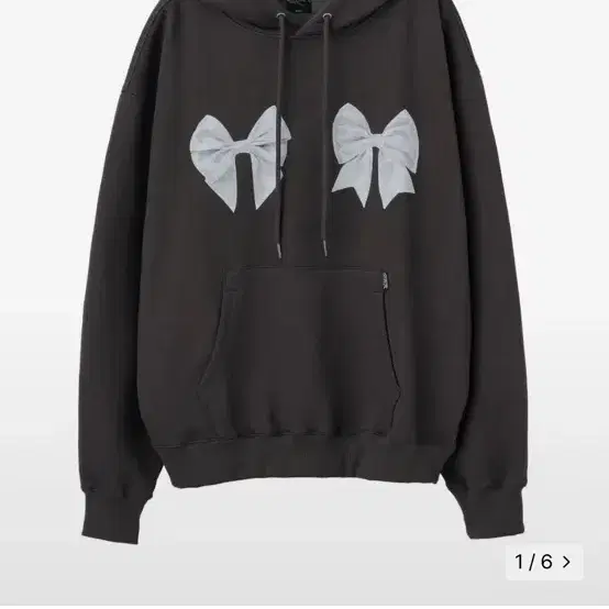 스컬프터 Bow Bow Hoodie 후드티 차콜 L 원가 8.9