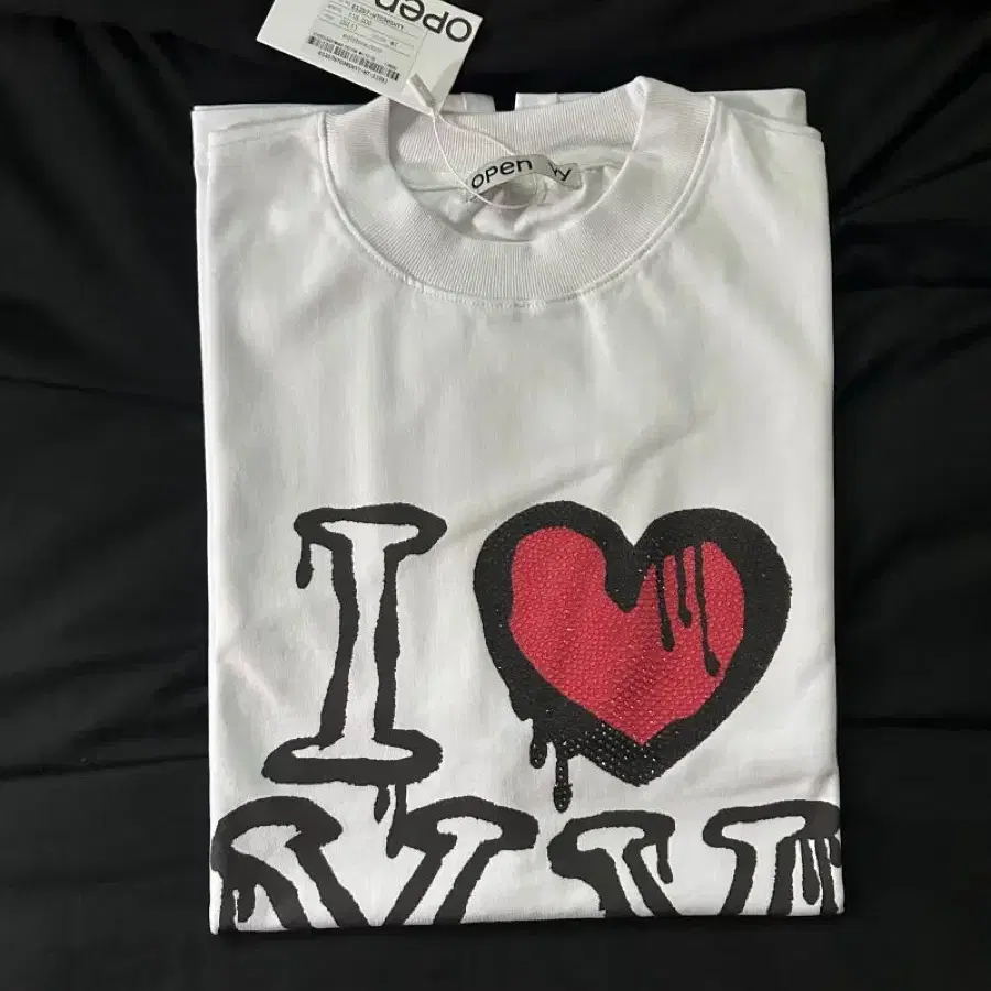 오픈와이와이 EQL i love yy box tee (화이트)