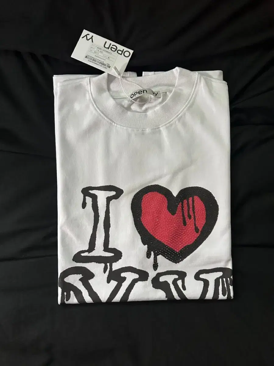 오픈와이와이 EQL i love yy box tee (화이트)