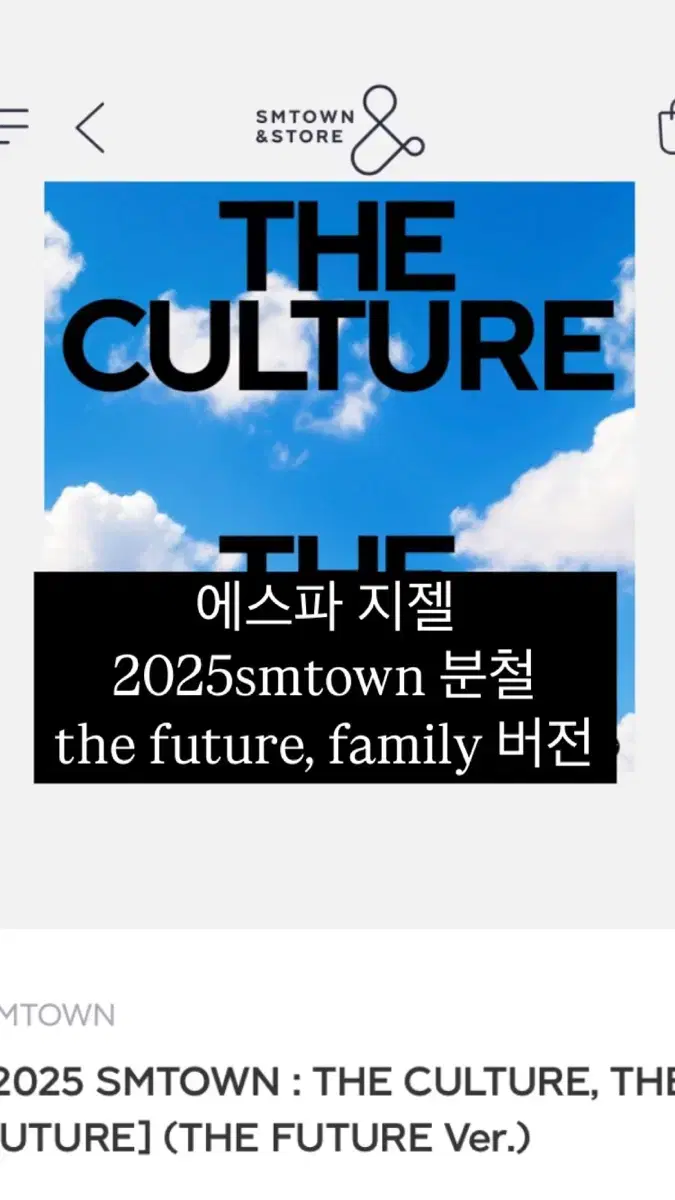 지젤만 남음!) 2025 smtown thefuture,family 버전