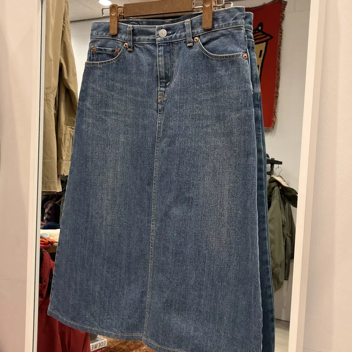 Levis 리바이스 W405 데님 스커트 (28inch)