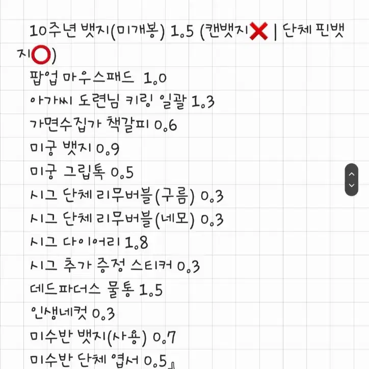 잠뜰tv 굿즈 판매