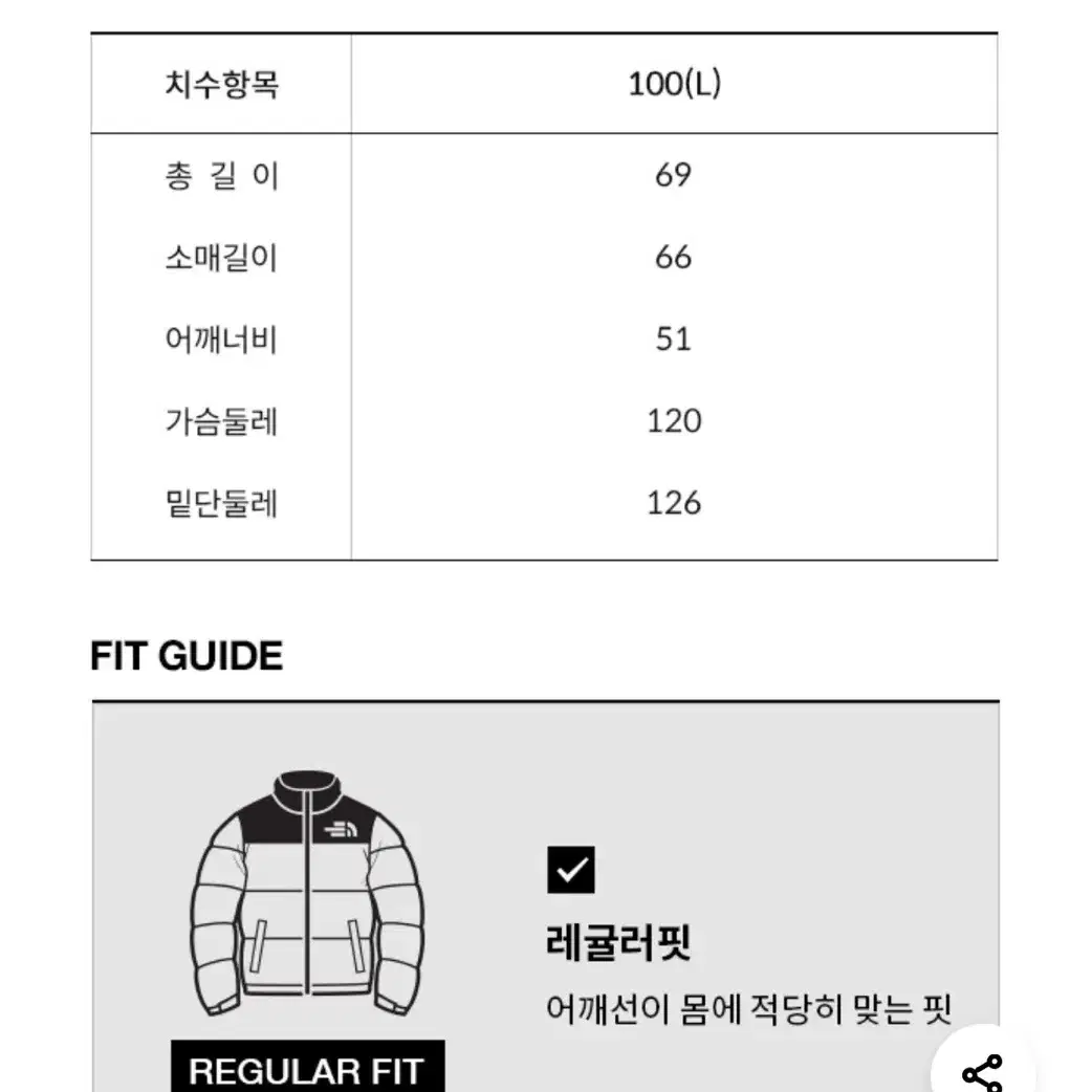 노스페이스 눕시 1992 차콜 L