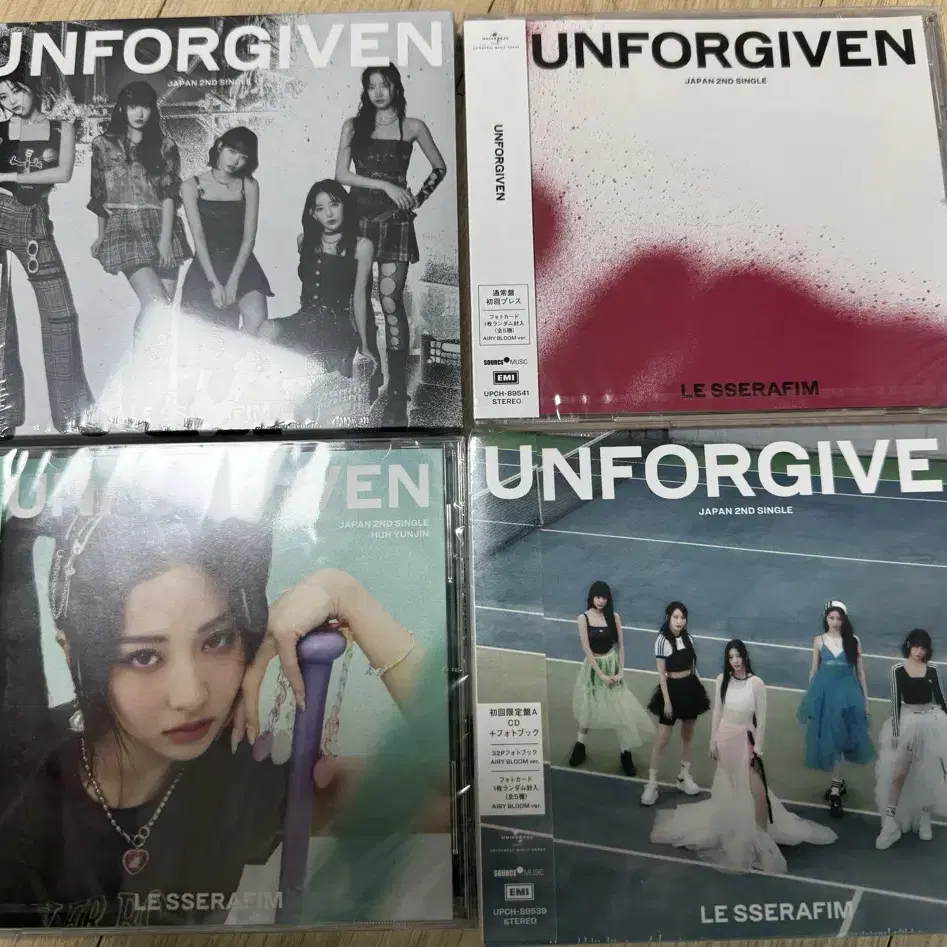 르세라핌 일본싱글 2집 unforgiven 미개봉품 세트판매