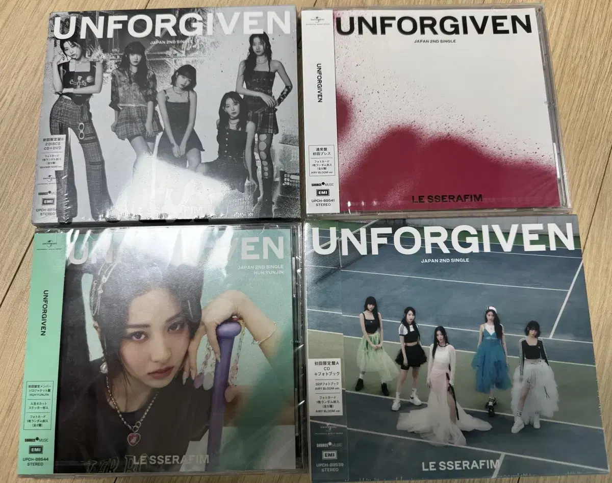 르세라핌 일본싱글 2집 unforgiven 미개봉품 세트판매