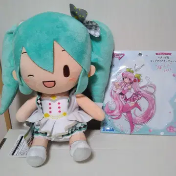 하츠네 미쿠 봉제 인형-스탠드 포함 키체인