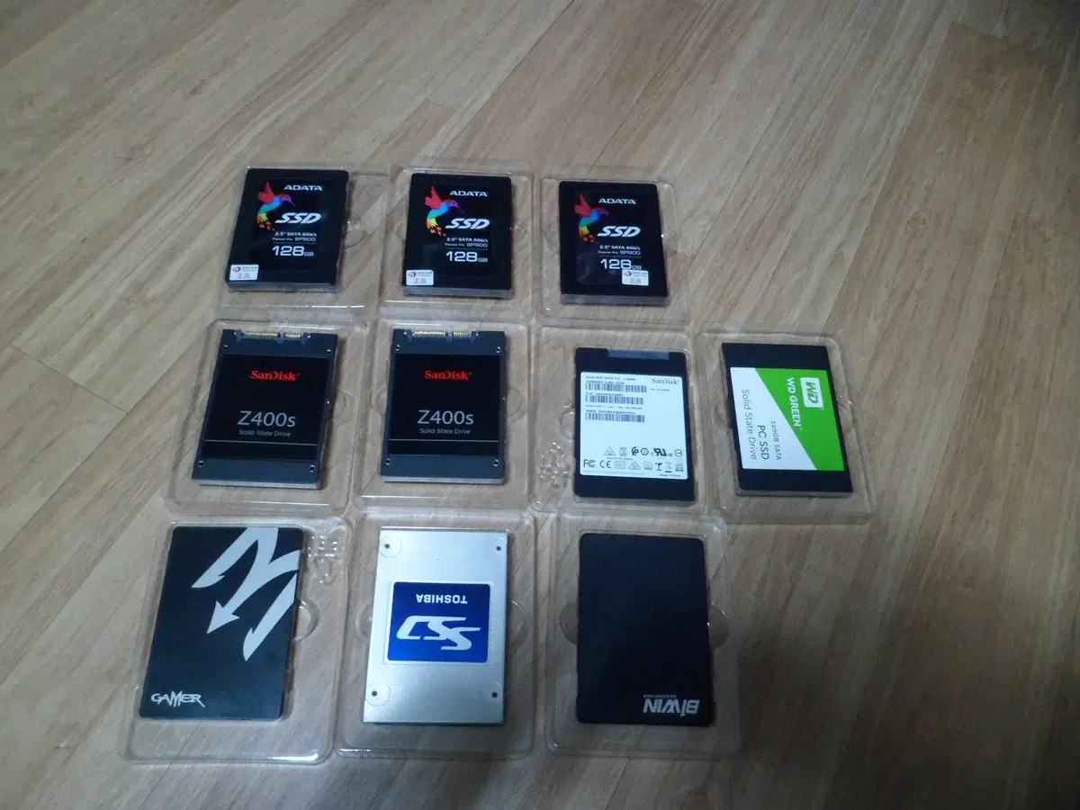 2.5인치 ssd 120~128GB  10개 일괄